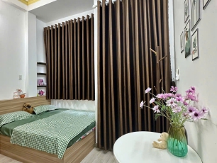 Cho thuê căn hộ Gò Vấp Mặt Trước, có ban công, full nội thất